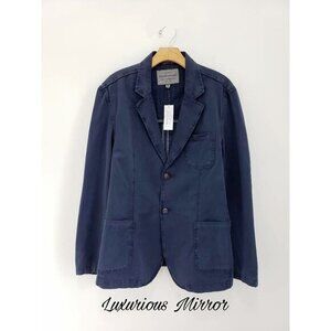 Weatherproof Vintage Distressed Faded Blazer Suit Jacket Cotton Notch Lapel M